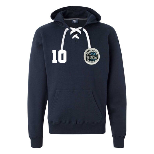 Breakers Lace-Up Hockey Hoodie
