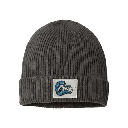 Wave Fine Rib Cuff Beanie