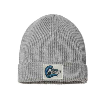 Wave Fine Rib Cuff Beanie